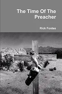 Book cover with cross and revolver